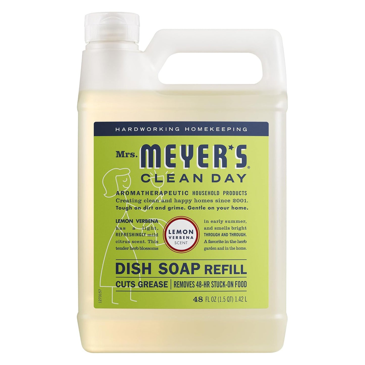 Mrs. Meyer's 미세스 마이어스 주방세제 - 레몬 버베나 - 1420mL (48 fl oz)