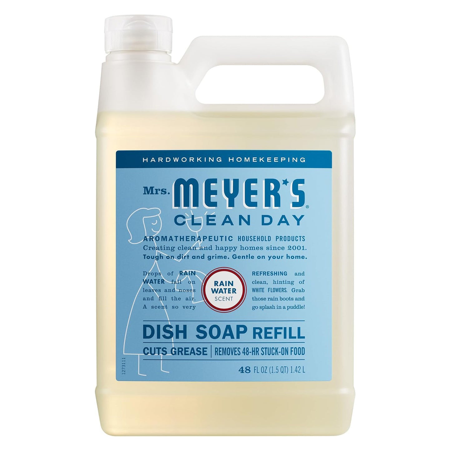 Mrs. Meyer's 미세스 마이어스 주방세제 - 레인 워터 - 1420mL (48 fl oz)