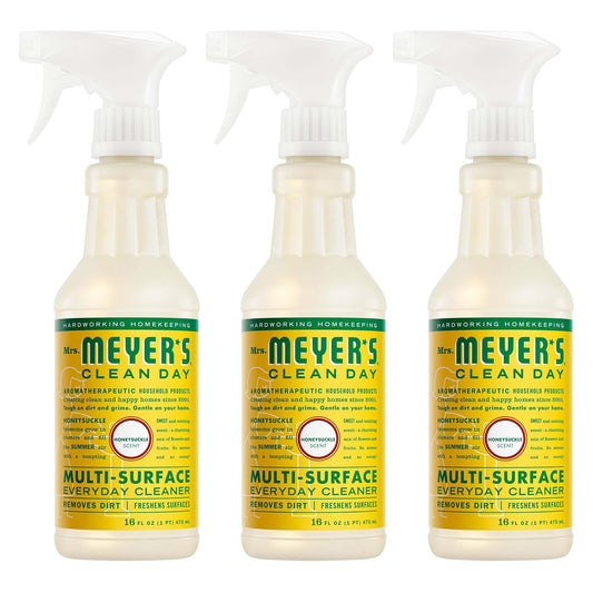 Mrs. Meyer's 미세스 마이어스 다목적 세정제 - 허니서클 - 473mL (16 fl oz) × 3개