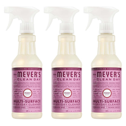 Mrs. Meyer's 미세스 마이어스 다목적 세정제 - 피오니 - 473mL (16 fl oz) × 3개