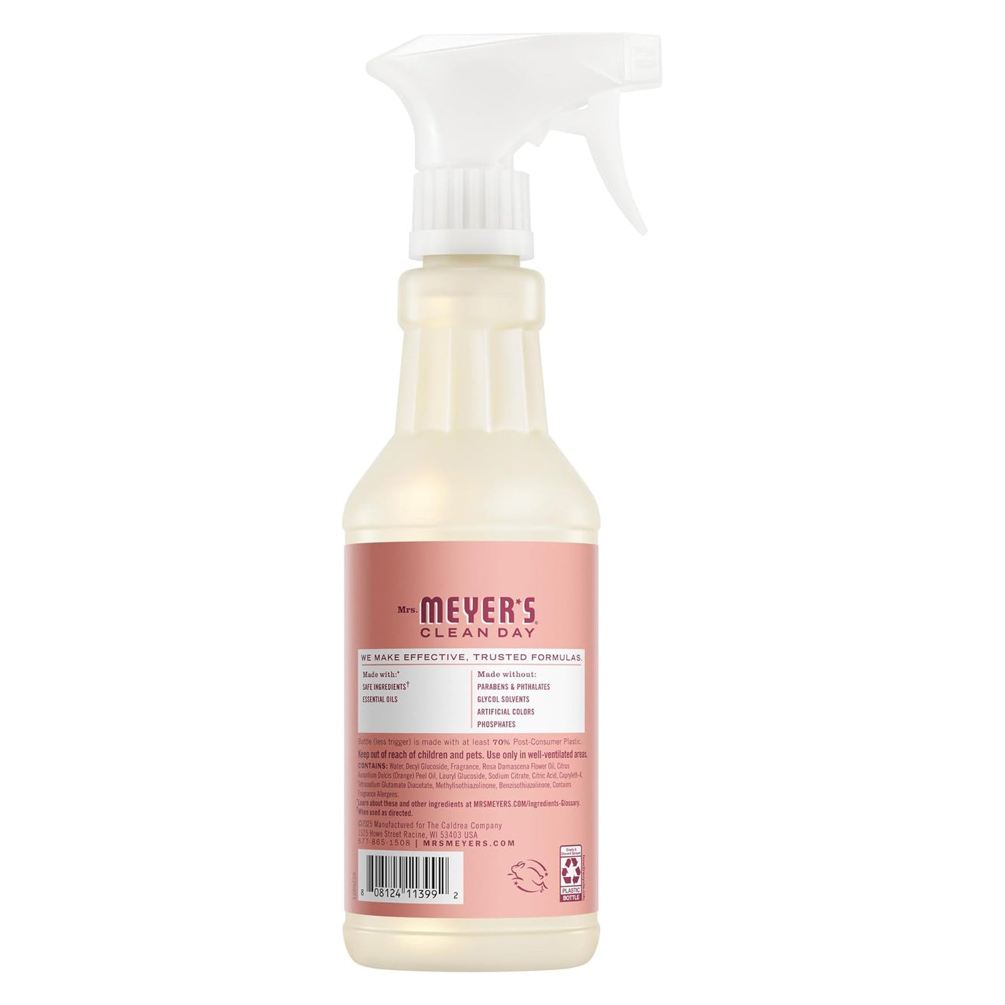 Mrs. Meyer's 미세스 마이어스 다목적 세정제 - 로즈 - 473mL (16 fl oz) × 3개