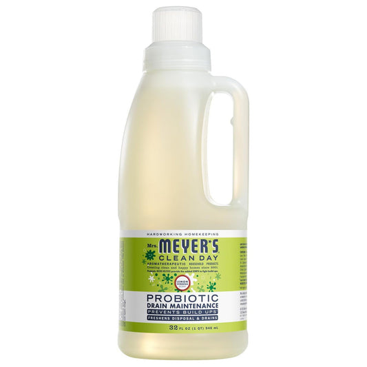 Mrs. Meyer's 미세스 마이어스 프로바이오틱 배수구 관리제 - 레몬 버베나 - 946mL (32 fl oz)