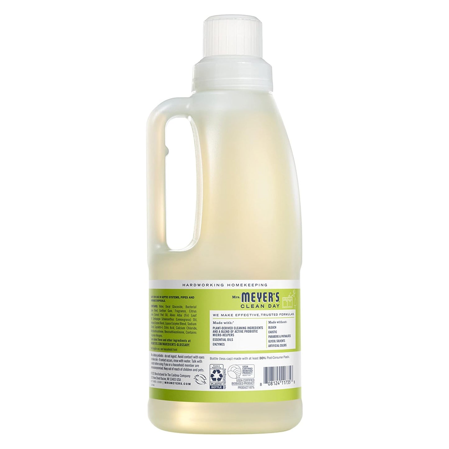 Mrs. Meyer's 미세스 마이어스 프로바이오틱 배수구 관리제 - 레몬 버베나 - 946mL (32 fl oz)