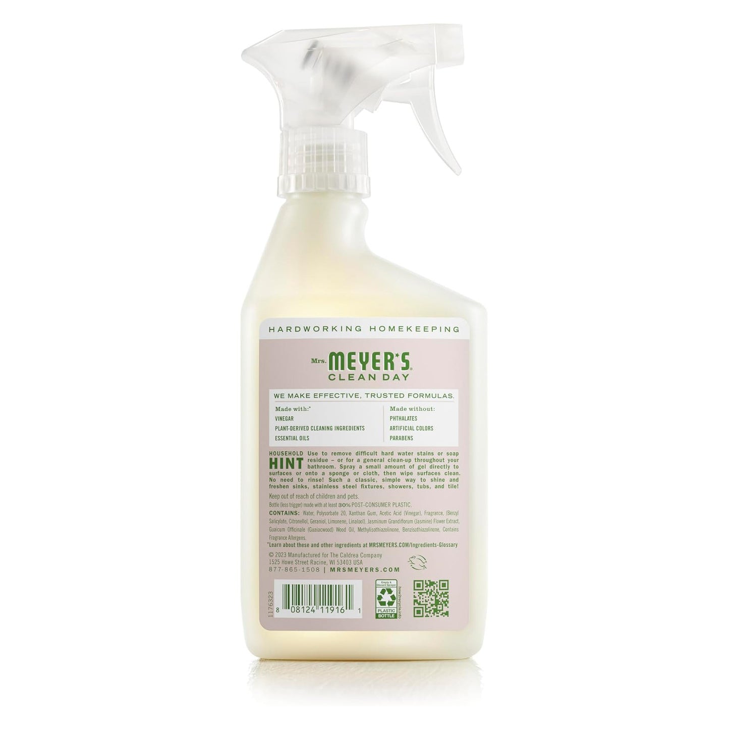 Mrs. Meyer's Clean Day Vinegar Gel Cleaning Spray - Apple Blossom - 16 fl oz (473mL) × 2 Bottles