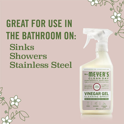 Mrs. Meyer's Clean Day Vinegar Gel Cleaning Spray - Apple Blossom - 16 fl oz (473mL) × 2 Bottles