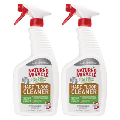 Nature's Miracle 네이처스 미라클 펫 하드 플로어 클리너 - 710mL (24 fl oz) × 2개