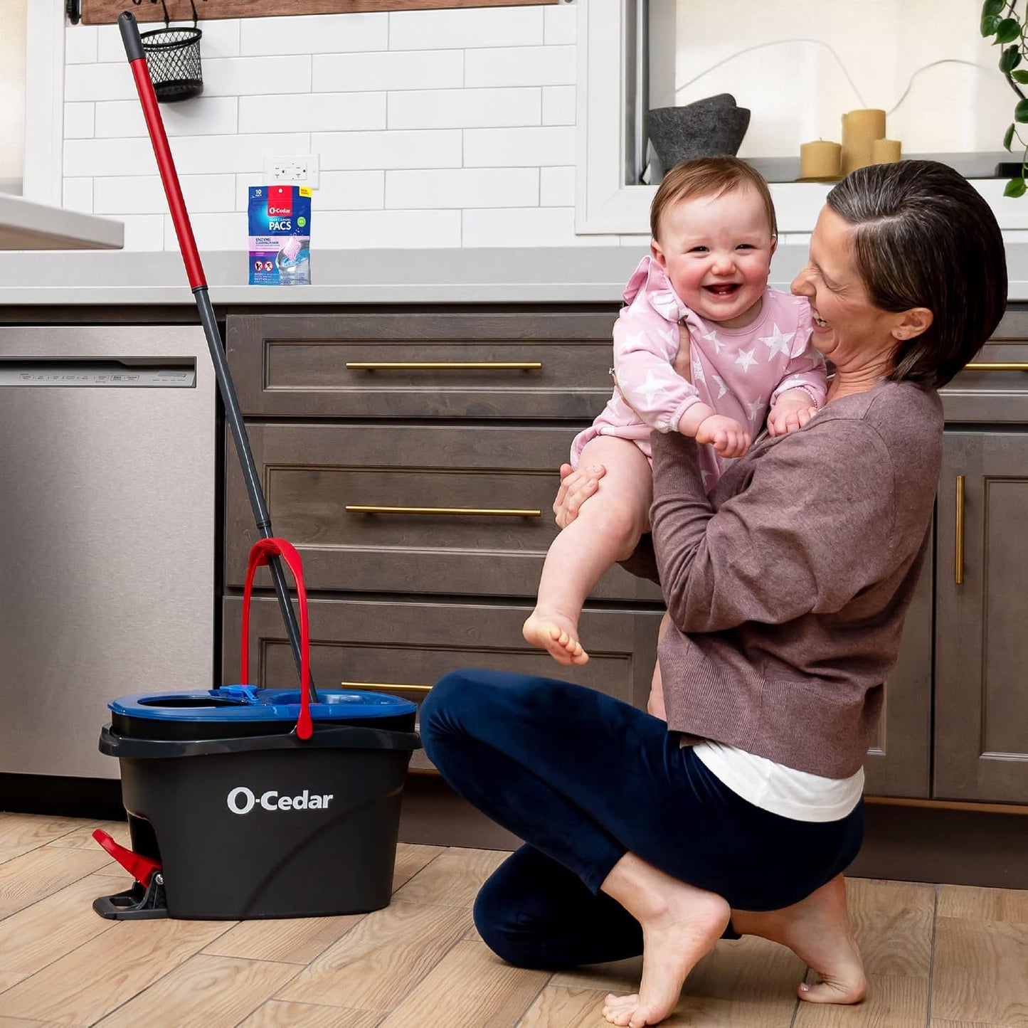 O-Cedar Pacs Hard Floor Cleaner - Lavender - 10 Pacs