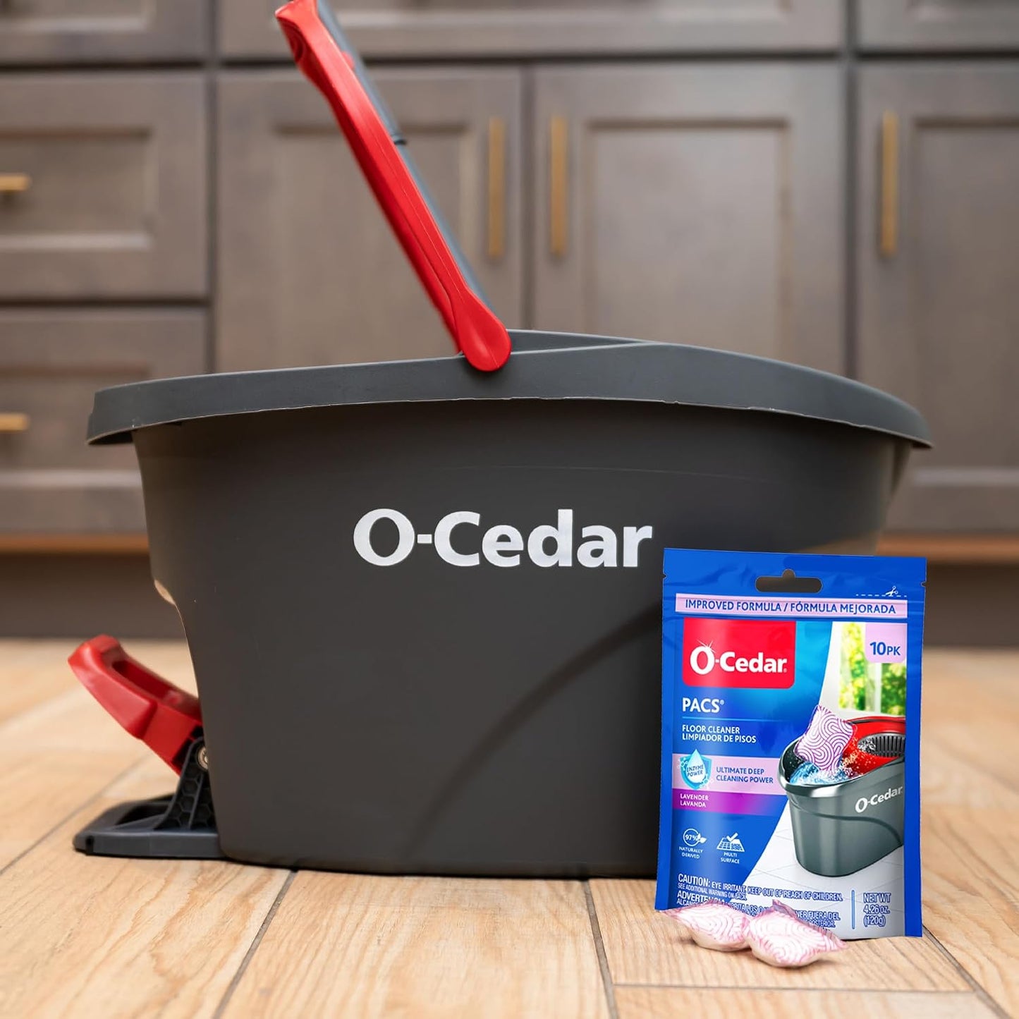 O-Cedar Pacs Hard Floor Cleaner - Lavender - 10 Pacs