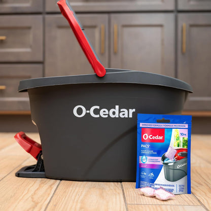 O-Cedar Pacs Hard Floor Cleaner - Lavender - 10 Pacs