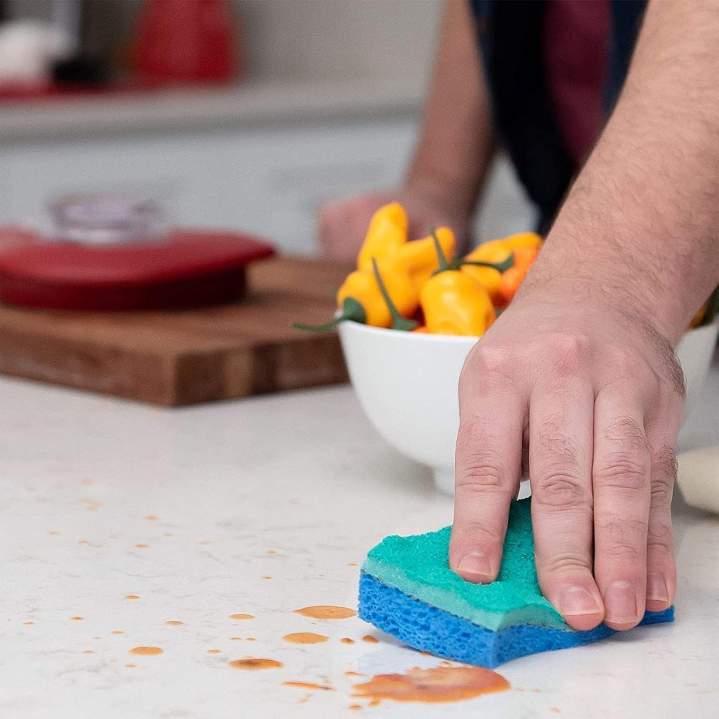 O-Cedar Scrunge Multi-Use Scrub Sponge - 6 Sponges