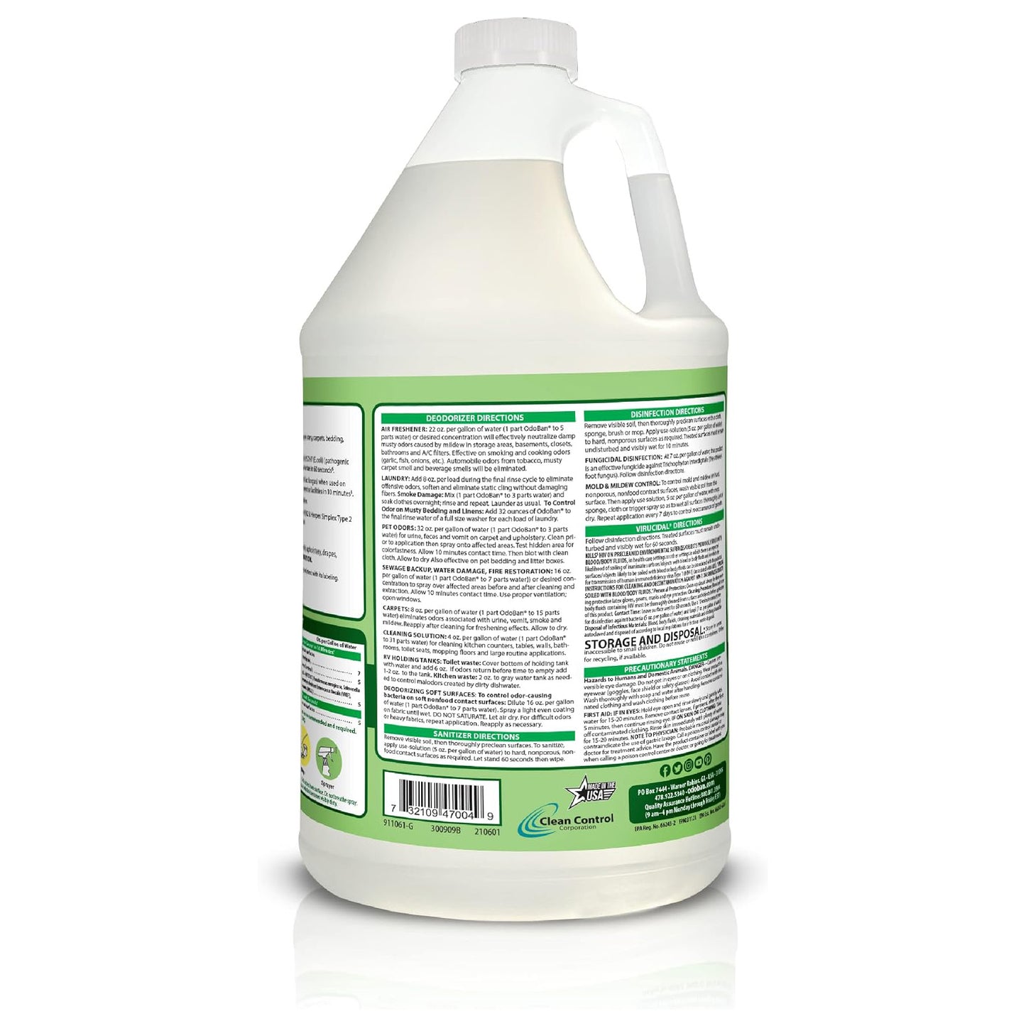 OdoBan 오도반 탈취 다목적 세정제 - 오리지널 - 3785mL (128 fl oz)