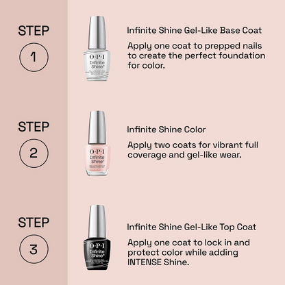 OPI Infinite Shine Duo Pack — Base Coat + Gloss Top Coat Set (2 × 15 mL, IS-DUO)