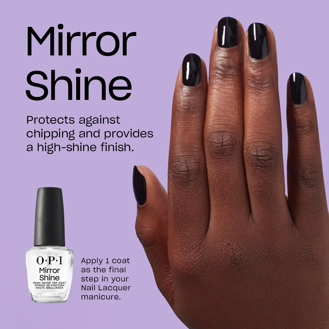OPI 오피아이 미러 샤인 — 고광택 탑 코트 (15mL, NTT37)