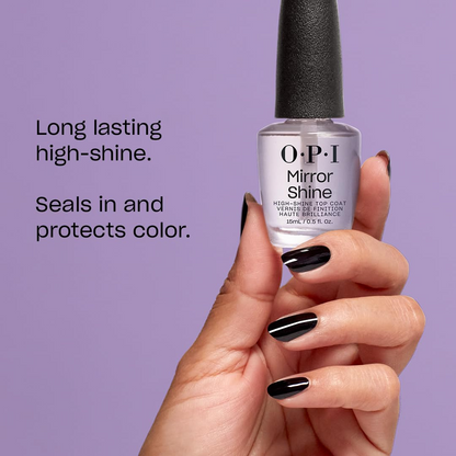 OPI 오피아이 미러 샤인 — 고광택 탑 코트 (15mL, NTT37)