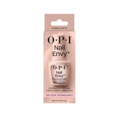 OPI Nail Envy Bubble Bath Nail Strengthener — Sheer Pale Pink Strengthening Treatment (15 mL, NT222)