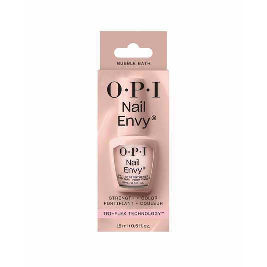 OPI 오피아이 네일 엔비 버블바스 손톱영양제 — 시어 페일 핑크 강화 트리트먼트 (15mL, NT222)