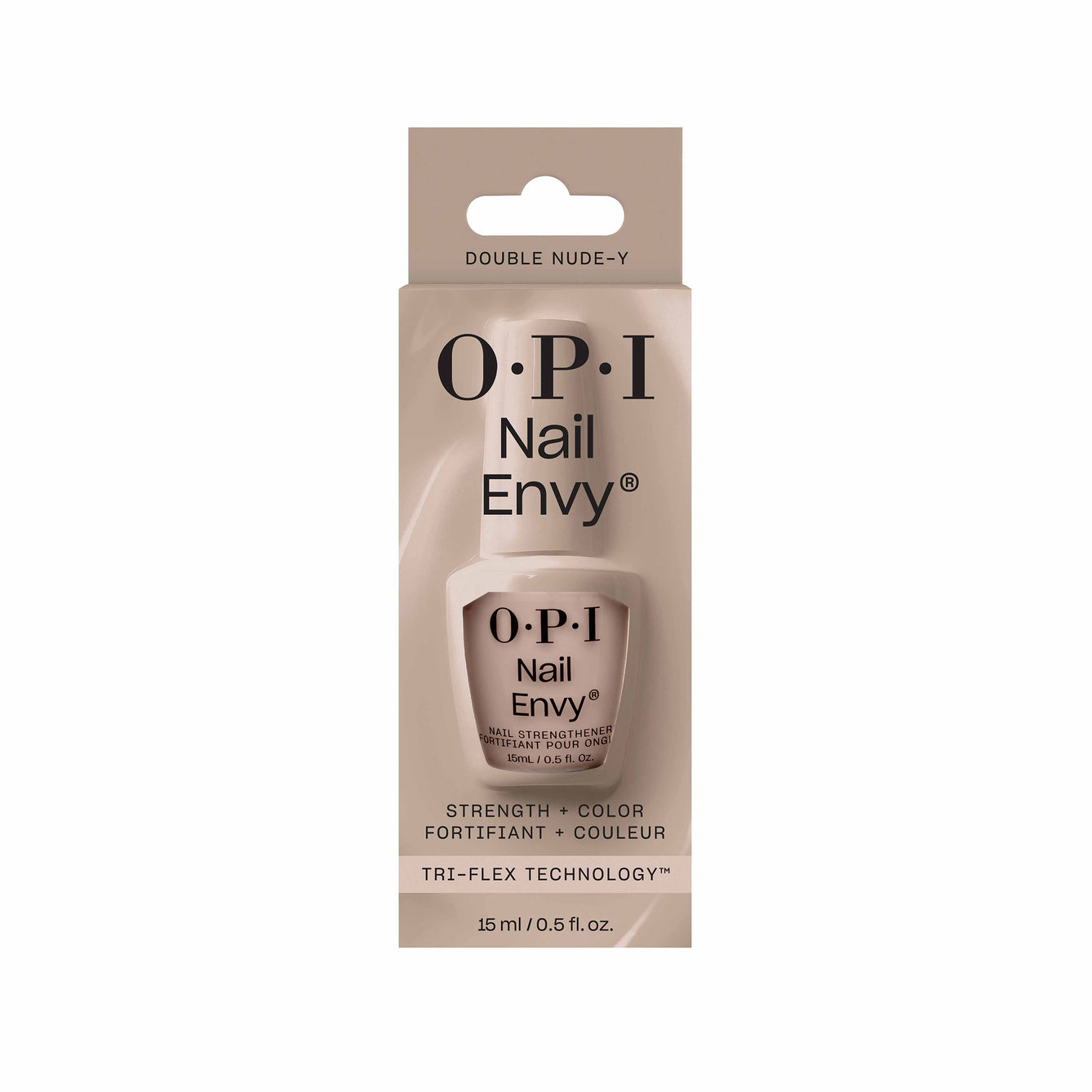 OPI Nail Envy Double Nude-Y Nail Strengthener — Sheer Nude Strengthening Treatment (15 mL, NT228)