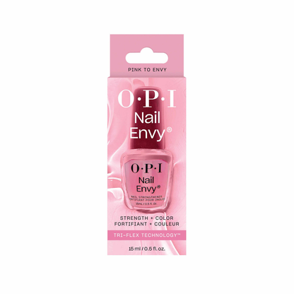 OPI Nail Envy Pink to Envy Nail Strengthener — Sheer Pink Nude Strengthening Treatment (15 mL, NT223)