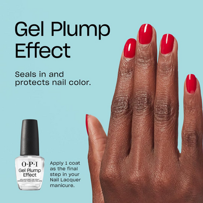 OPI Plumping Top Coat — Dimensional Gel-Like Finish (15 mL, NTT36)