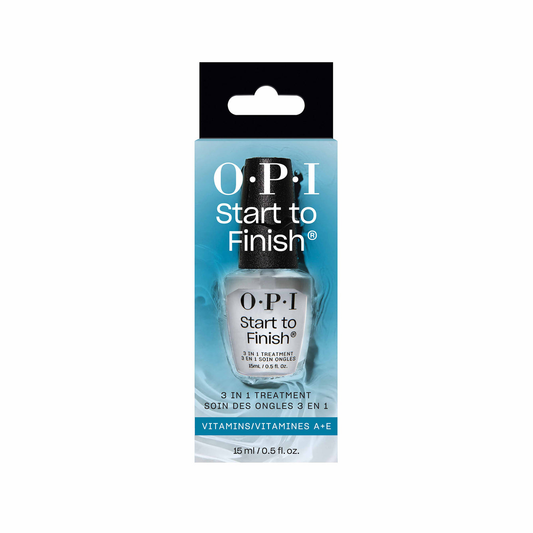 OPI 오피아이 스타트 투 피니시 3-in-1 트리트먼트 — 베이스 코트 + 강화제 + 탑 코트 (15mL, NTT71)