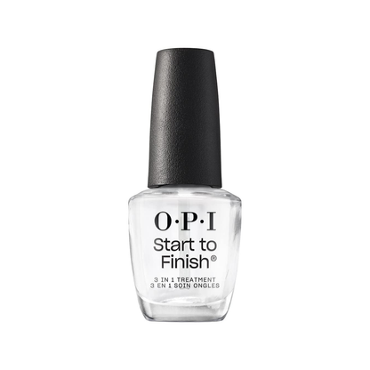 OPI 오피아이 스타트 투 피니시 3-in-1 트리트먼트 — 베이스 코트 + 강화제 + 탑 코트 (15mL, NTT71)