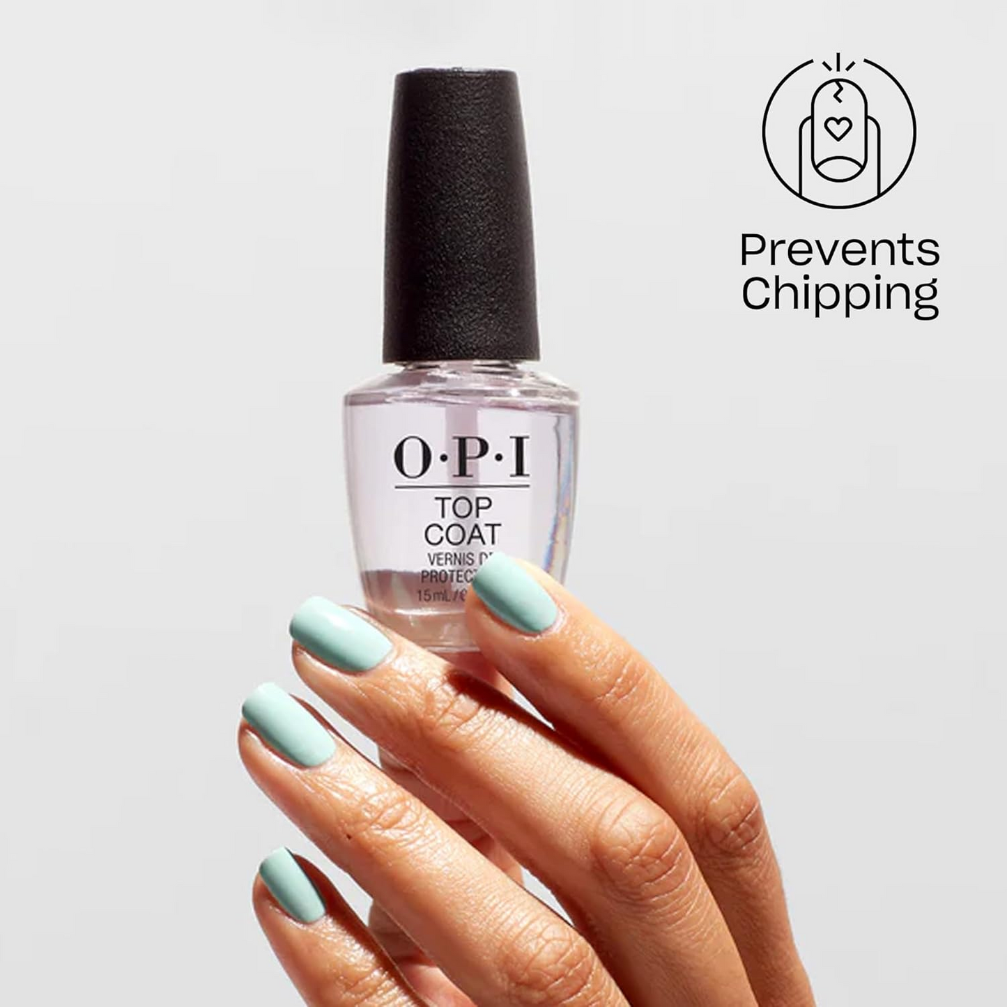 OPI Top Coat — Classic High-Gloss Finish (15 mL, NTT30)
