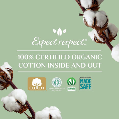 Organyc Certified Organic Cotton Tampons - Regular Absorbency - No Applicator - 16 Count