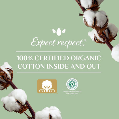 Organyc Certified Organic Cotton Tampons - Super Absorbency - No Applicator - 16 Count