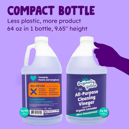 Originally Yellow 오리지널리 옐로우 청소용 식초 - 라벤더 - 1893mL (64 fl oz)