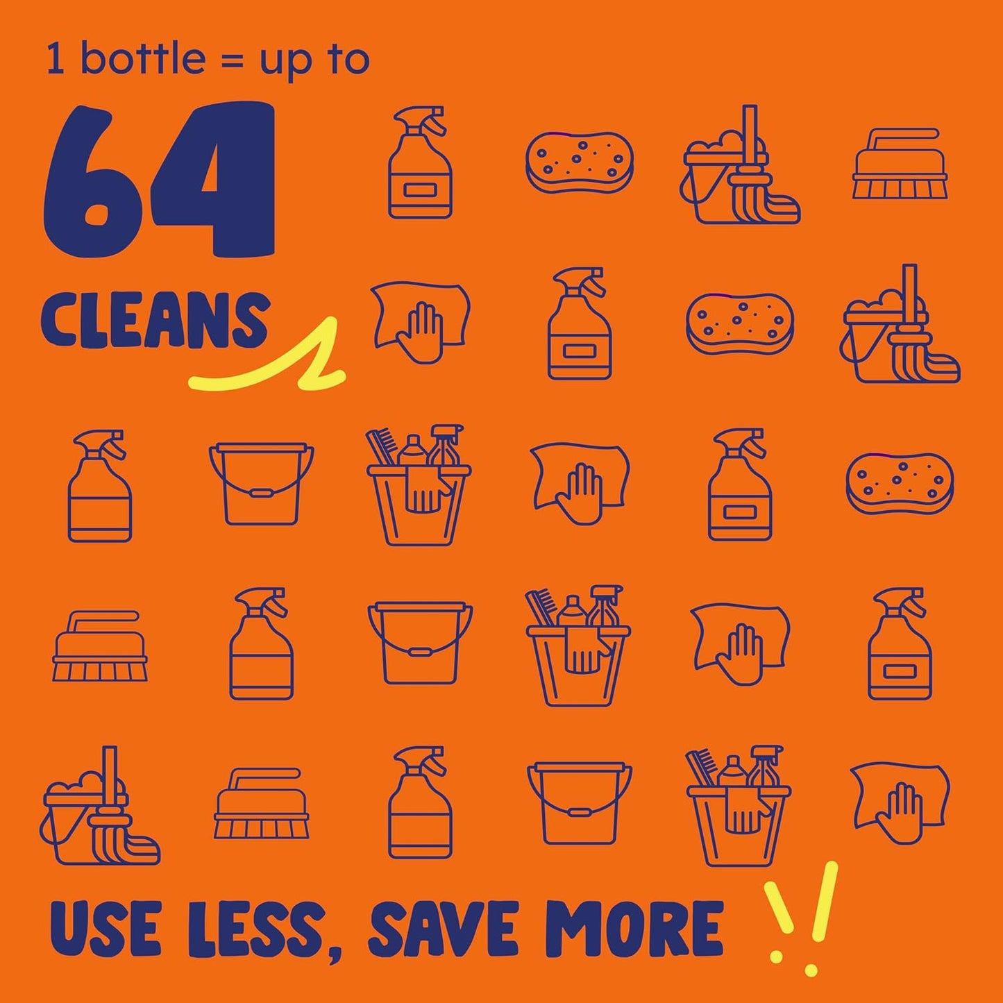 Originally Yellow Lemon Cleaning Vinegar - 64 fl oz (1893mL)