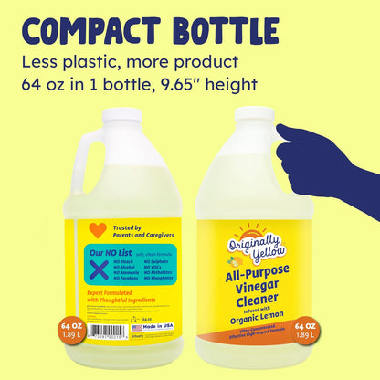 Originally Yellow Lemon Cleaning Vinegar - 64 fl oz (1893mL)