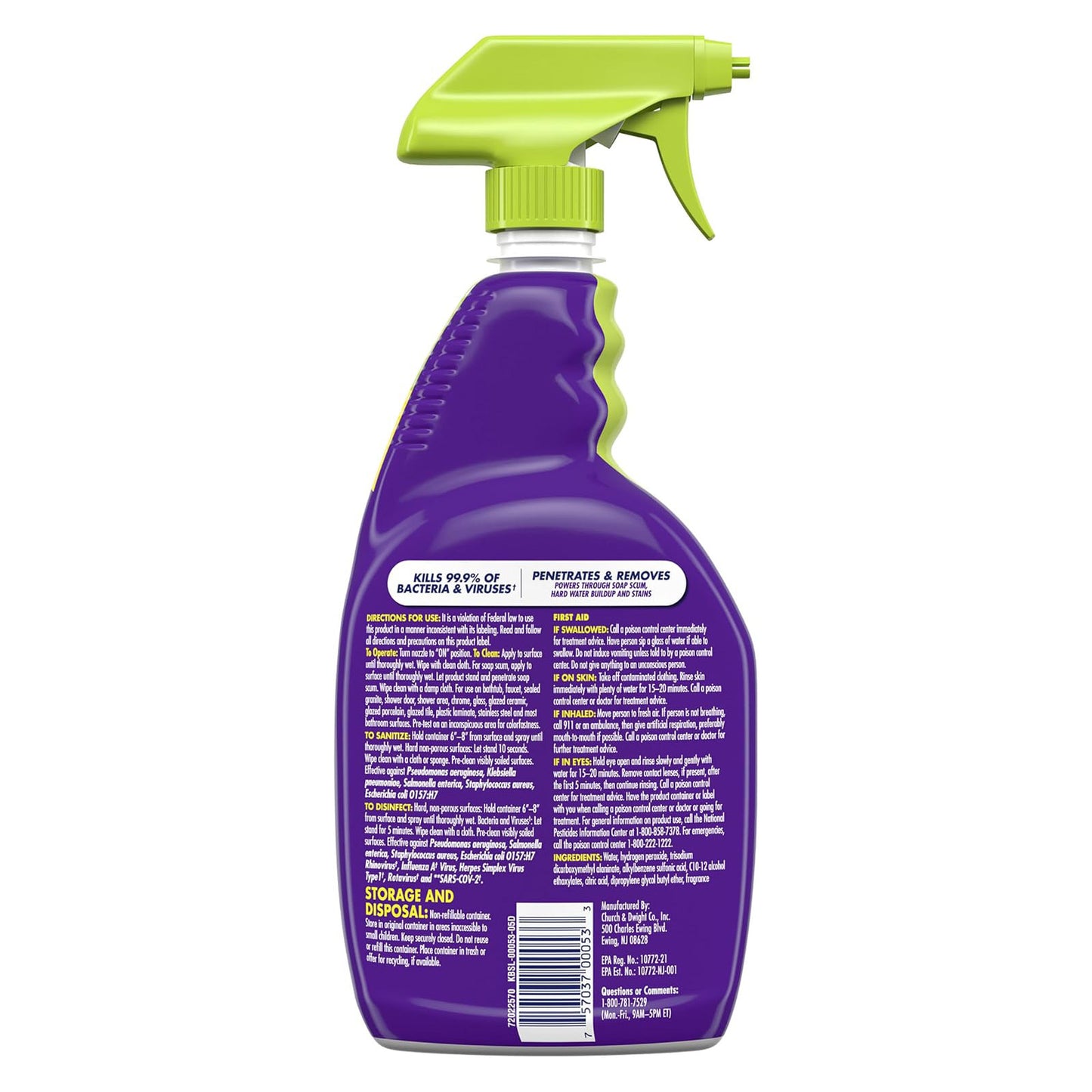 OxiClean 옥시크린 욕실 클리너 스프레이 - 946mL (32 fl oz)