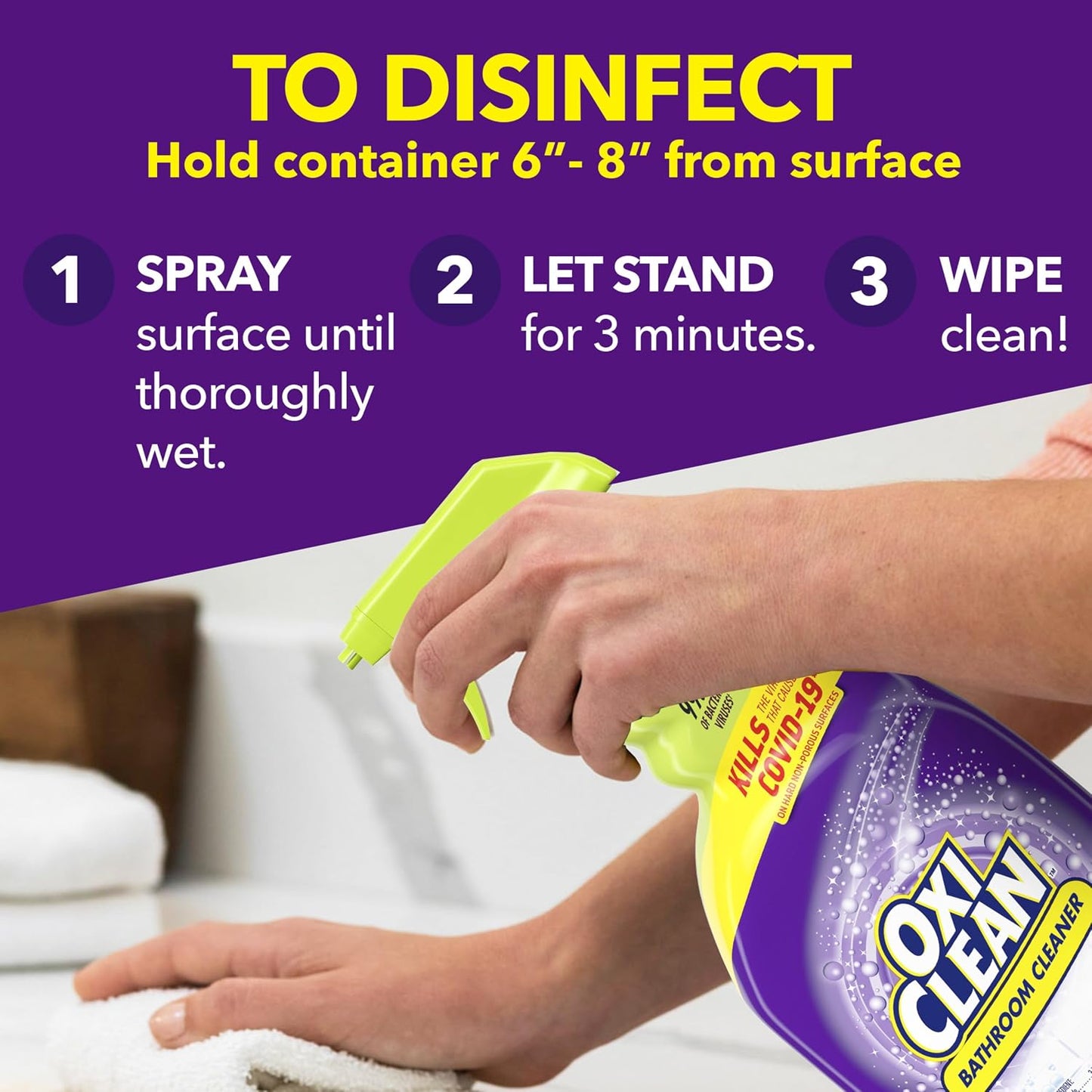 OxiClean 옥시크린 욕실 클리너 스프레이 - 946mL (32 fl oz)