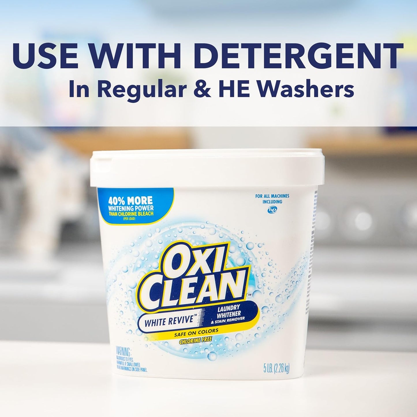 OxiClean 옥시크린 화이트 리바이브 얼룩 제거제 - 2268g (80 oz)