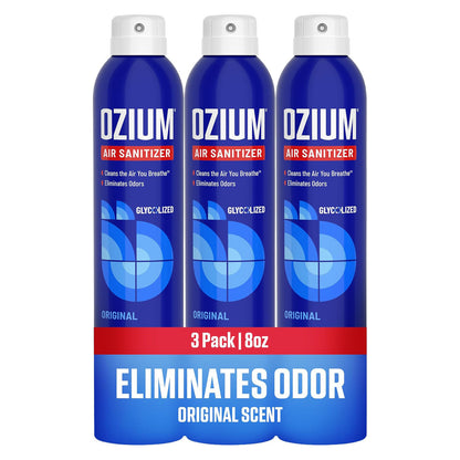 Ozium 오지움 탈취 스프레이 - 오리지널 - 237mL (8 fl oz) × 3개