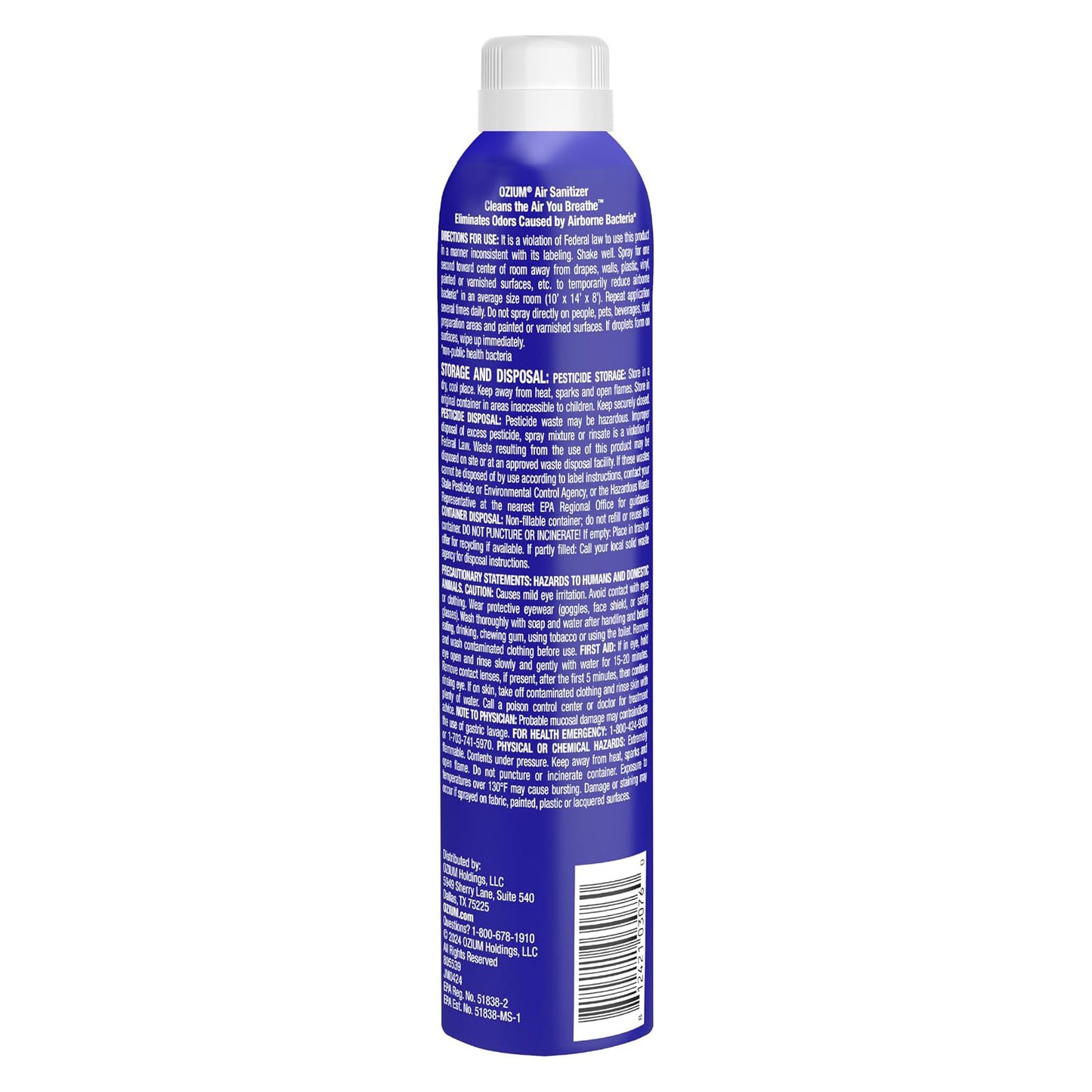 Ozium 오지움 탈취 스프레이 - 오리지널 - 237mL (8 fl oz) × 3개
