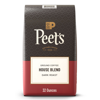 Peet's Coffee House Blend Dark Roast Ground Coffee - 32 oz (907g)