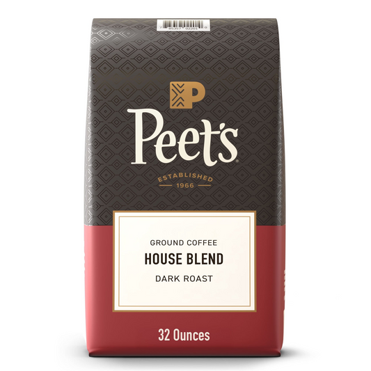 Peet's 피츠 하우스 블렌드 다크 로스트 분쇄커피 - 32 oz (907g)