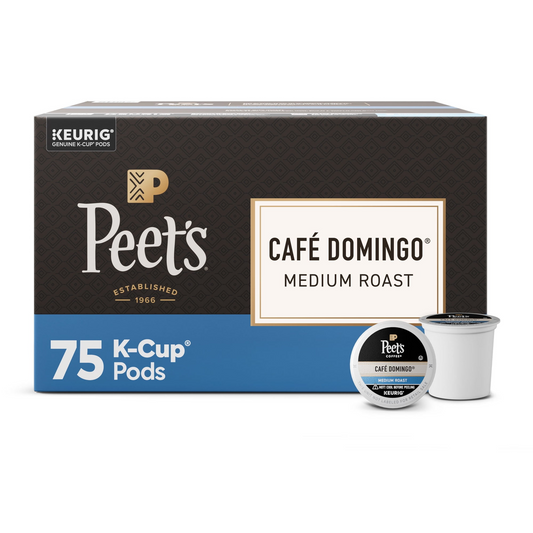 Peet's Coffee Café Domingo Medium Roast Pods (K-Cup) - 75 ct