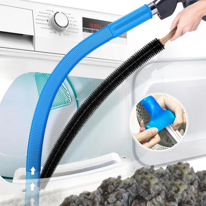 PetOde Dryer Vent Cleaner Kit - Vacuum Hose Attachment & Brush - 2 Pieces
