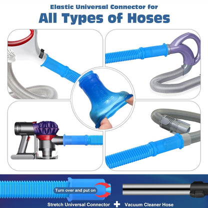 PetOde Dryer Vent Cleaner Kit - Vacuum Hose Attachment & Brush - 2 Pieces