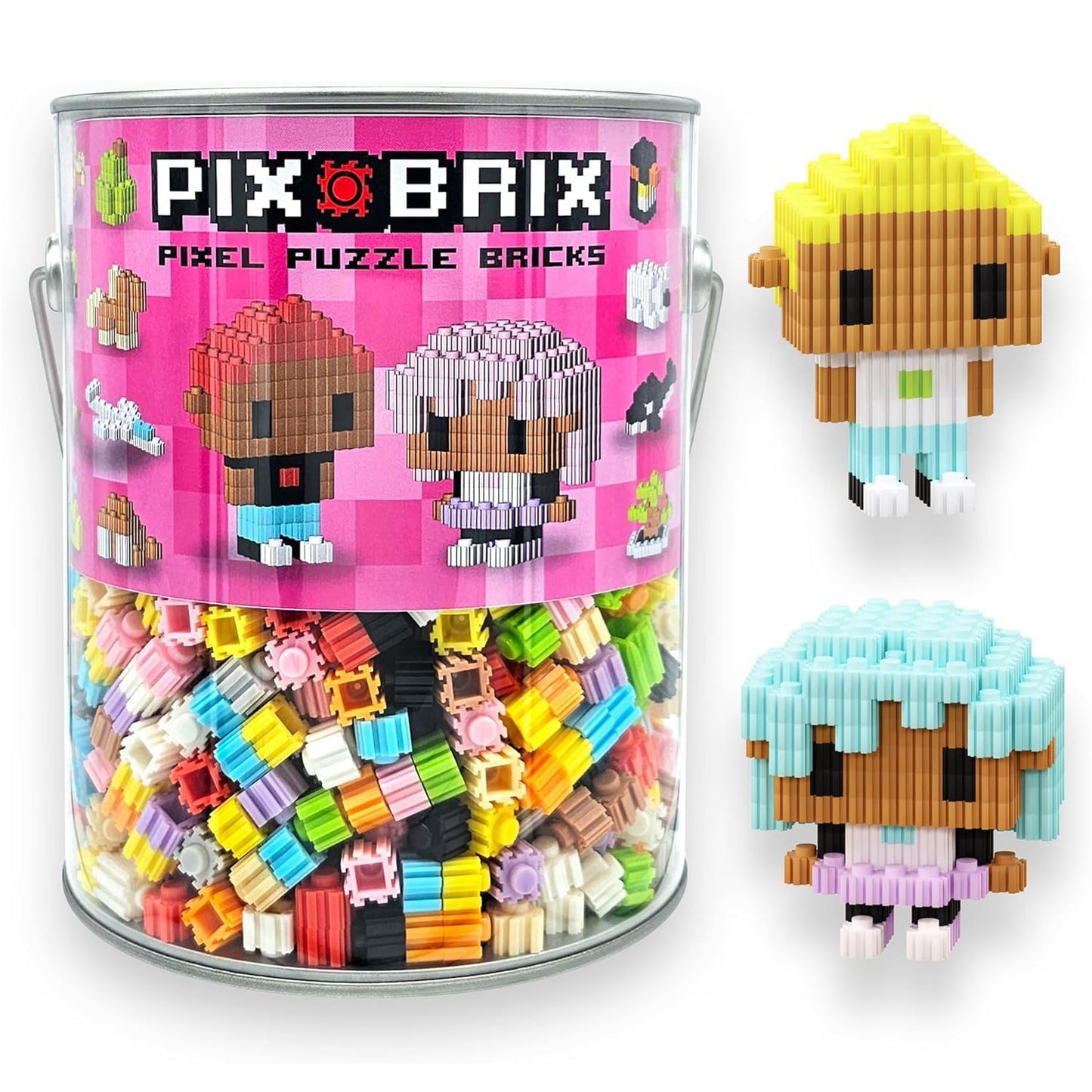 Pix Brix 픽스 브릭스 픽셀 아트 키트 1500피스 (12색 라이트 팔레트)