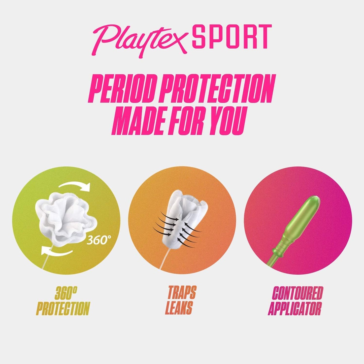 Playtex Sport Tampons - Ultra Absorbency - Unscented - 72 Count (2 Packs of 36)