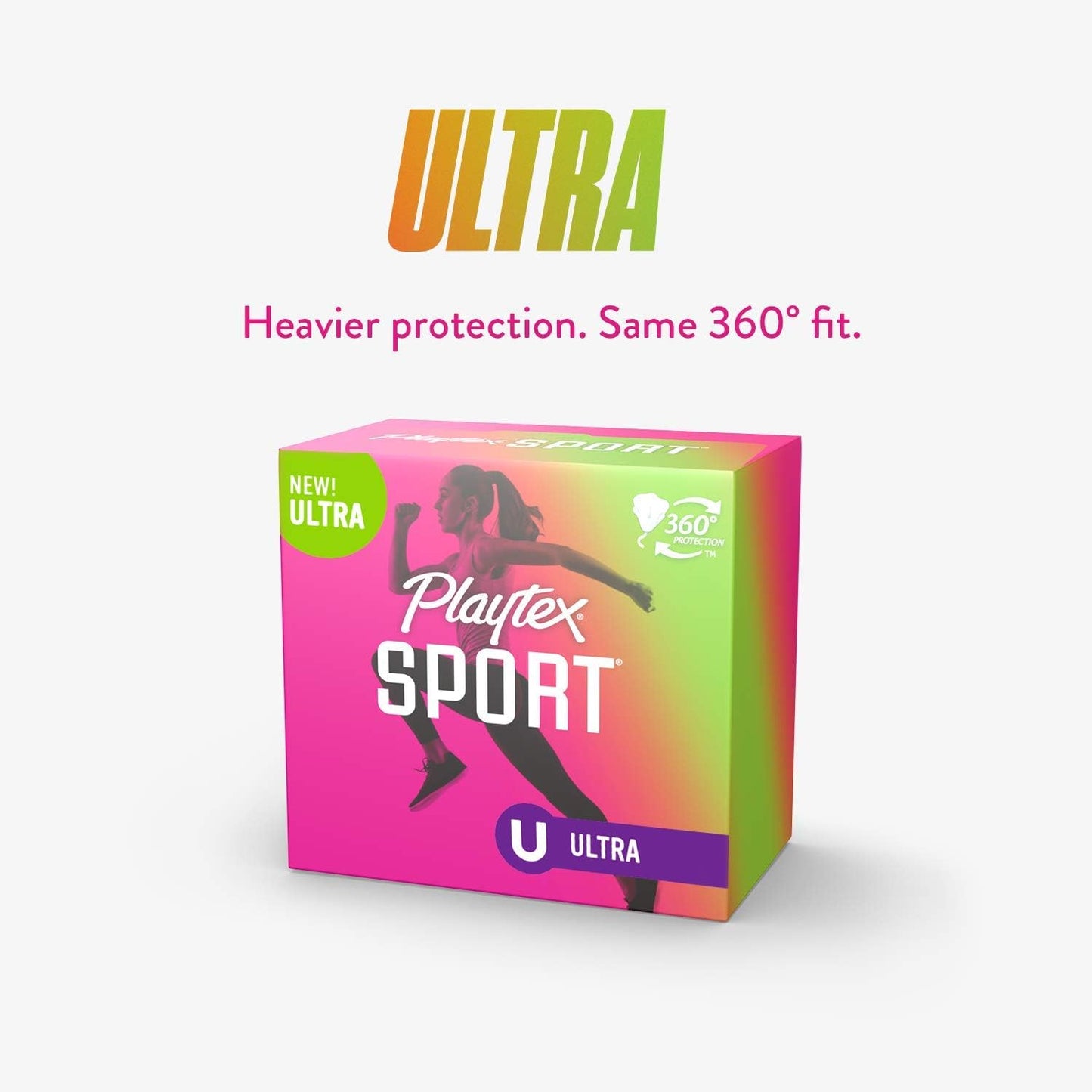 Playtex Sport Tampons - Ultra Absorbency - Unscented - 72 Count (2 Packs of 36)