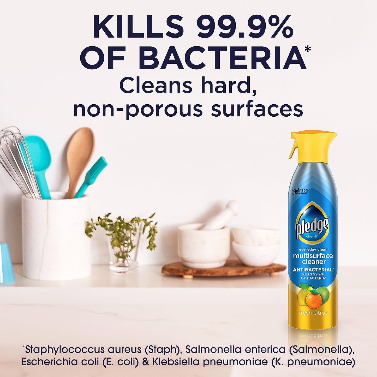 Pledge Antibacterial Multisurface Cleaner Spray - Citrus - 9.7 fl oz (287mL) × 3 Bottles