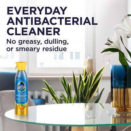 Pledge Antibacterial Multisurface Cleaner Spray - Citrus - 9.7 fl oz (287mL) × 3 Bottles