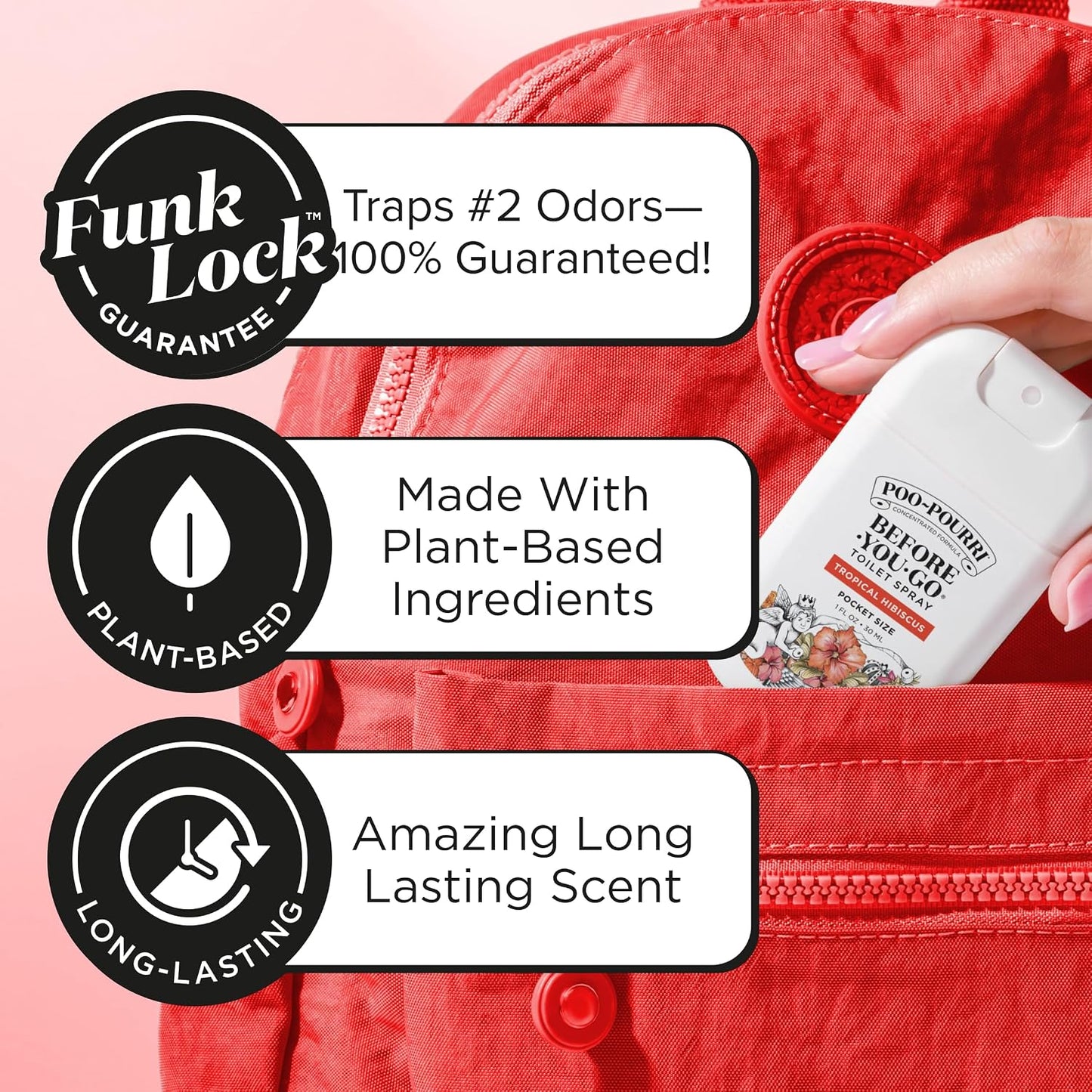 Poo-Pourri Before-You-Go Pocket Toilet Spray - Spring Variety - 1 fl oz (30mL) × 3 Bottles