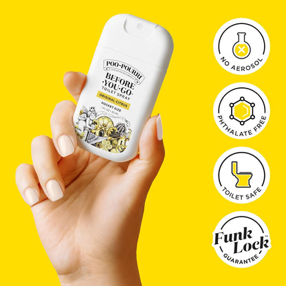 Poo-Pourri Before-You-Go Pocket Toilet Spray - Spring Variety - 1 fl oz (30mL) × 3 Bottles
