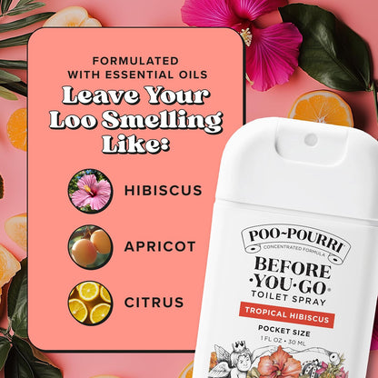 Poo-Pourri Before-You-Go Pocket Toilet Spray - Spring Variety - 1 fl oz (30mL) × 3 Bottles