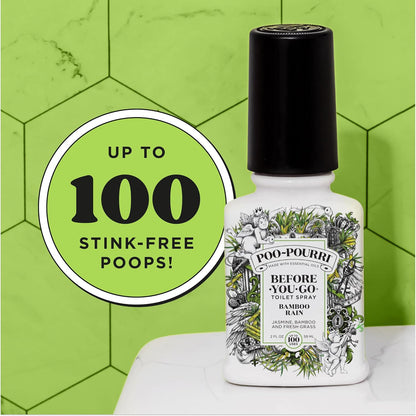Poo-Pourri 푸푸리 변기 탈취 스프레이 - 뱀부 레인 - 59mL (2 fl oz)